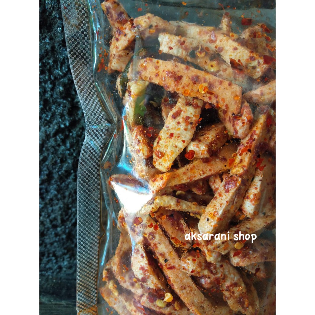 cod basreng daun jeruk pedas pouch isi 100 gram / baso goreng-3