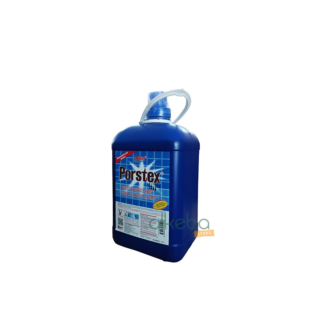 porstex yuri pembersih porselen keramik 3700 ml 3.7 liter