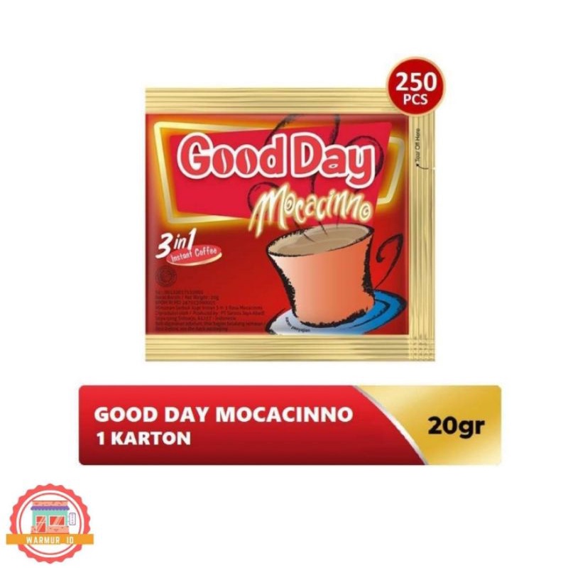 

Good Day Mocacinno 3 in 1 kopi Instan (250pcs/dus/20g)