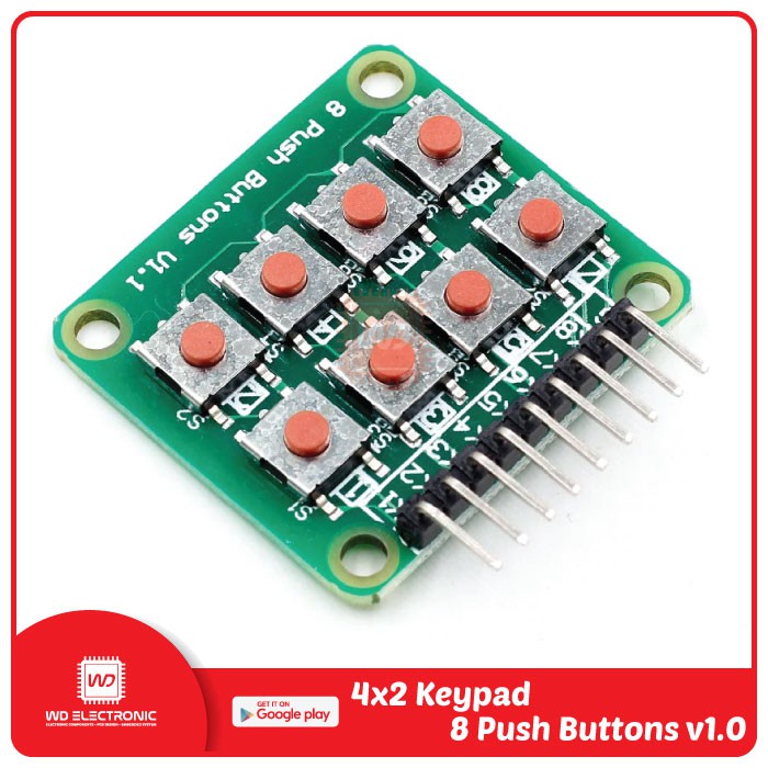 4x2 Keypad 8 Push Buttons v1.0