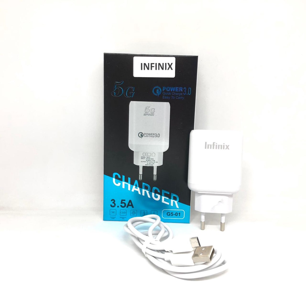 MINIGO CHARGER HP BRAND G5 01 3A 5G TC TRAVEL ADAPTER + KABEL CASAN