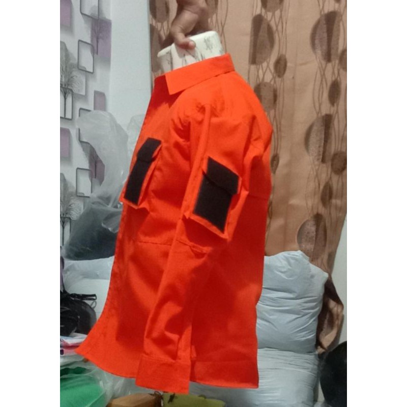 kemeja tactical orange/kemeja tactical orange/kemeja damkar/kemeja bpbd