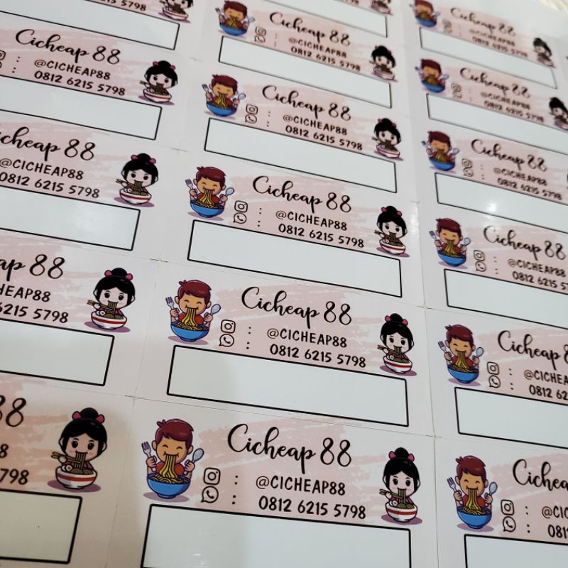

custom sticker chromo - stiker kemasan