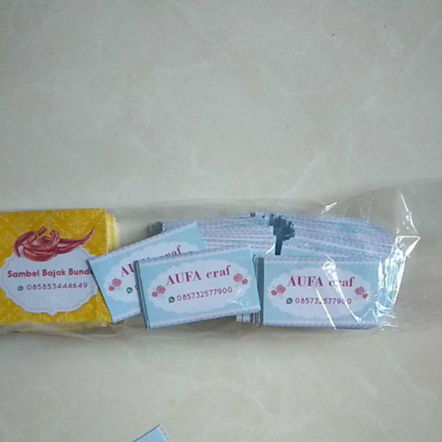 Sticker / Stiker Label Toko Makanan Sambal / Cabai / Chili / Hot Paper