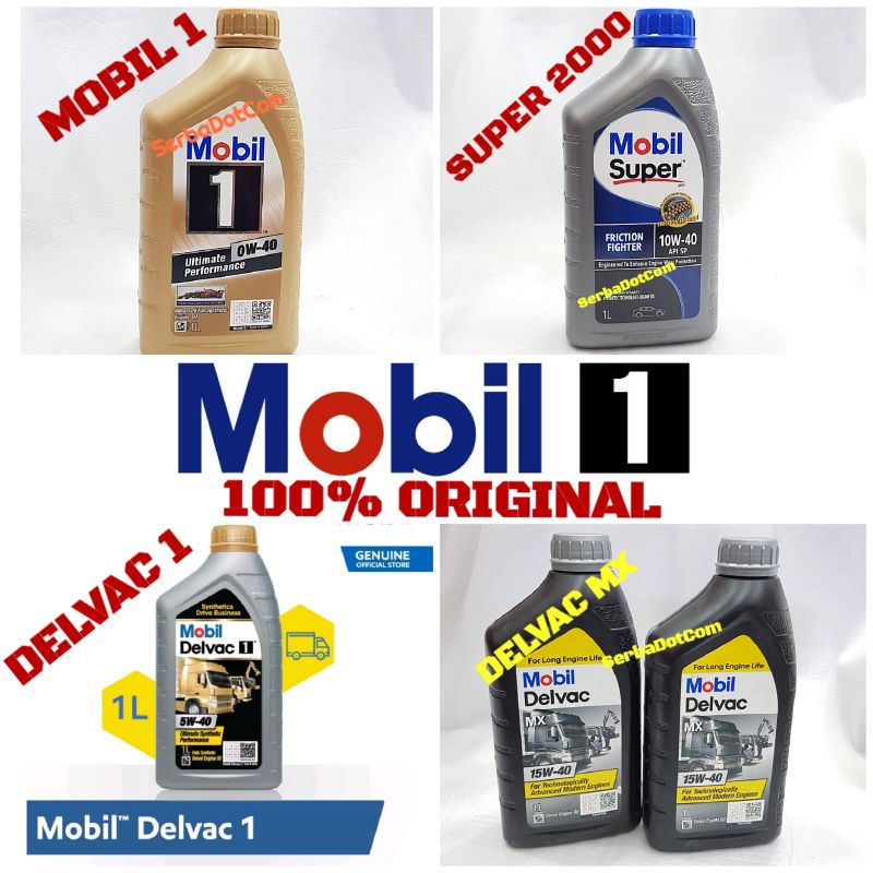 Jual OLI MOBIL 1 0W 40 FULL SYNTHETIC DELVAC MX 15W 40 SUPER 2000 ...