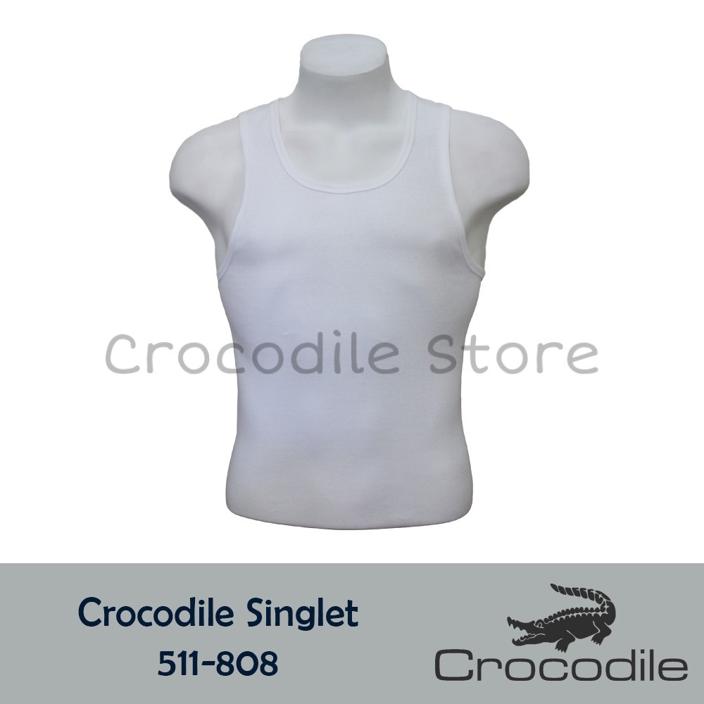 Kaos Singlet Putih Polos Crocodile Artikel 511-808