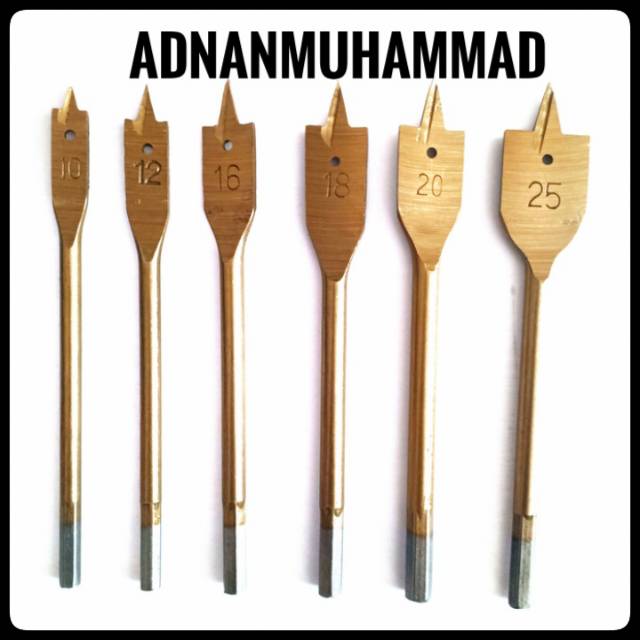 Mata Bor Kayu Kipas Set 6pcs