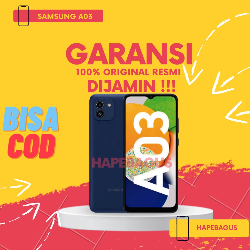 Samsung Galaxy A03 Promo Diskon Handphone hp Hape Murah Termurah Garansi Sein Resmi Samsung Murah Ra
