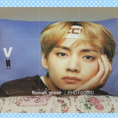 Bantal Boneka V Tata Persegi SPM BTS BT21