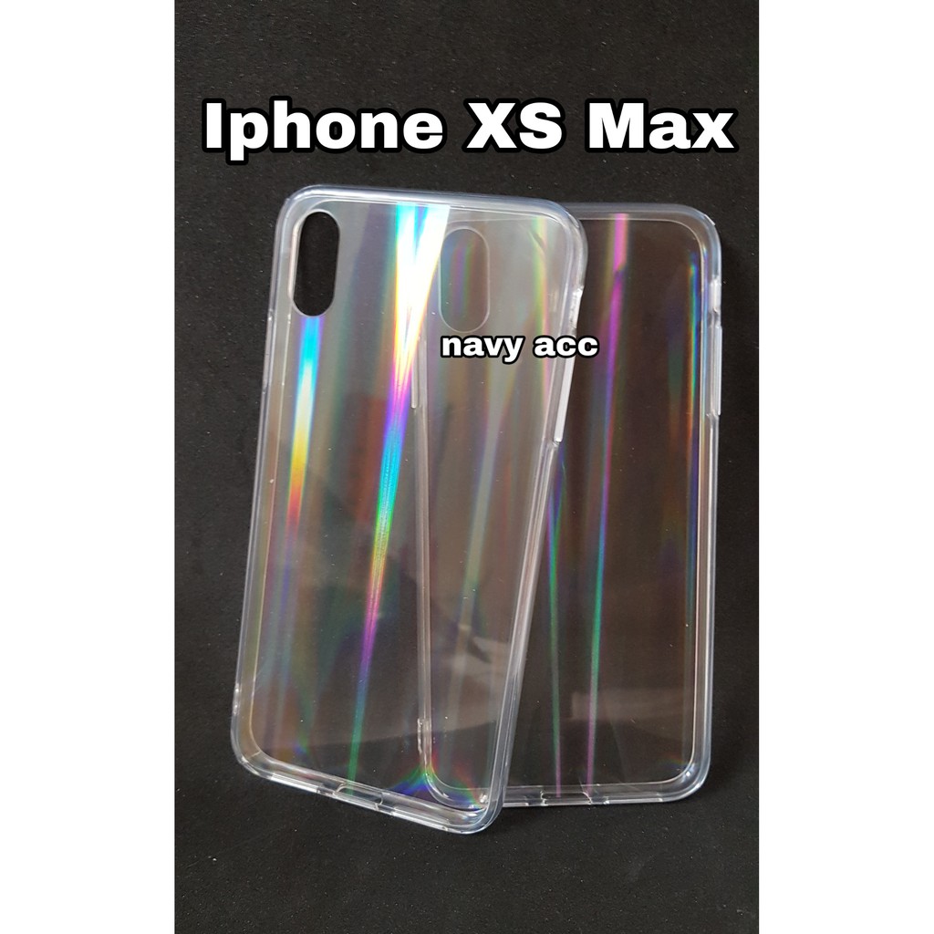 Softcase Rainbow Transparan Iphone Xs Max - XR - X - Iphone 6 - 6 Plus - 7 Plus