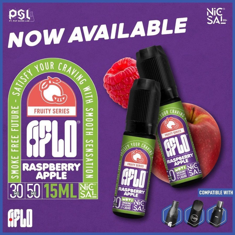 AUTHENTIC Aflo Raspberry Apple 15ML 30MG 50MG