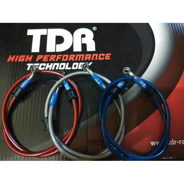 Selang Rem Depan TDR Racing 35 Inch 90 cm Belakang 24 Inch 60cm Carbon Karbon Matic Bebek