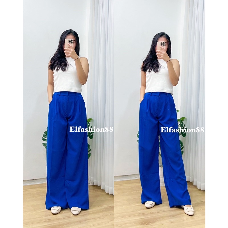 Trouser Pants Bibie Celana Kulot Highwaist Premium