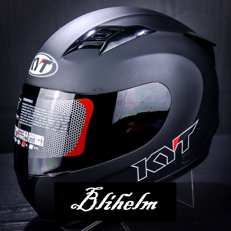 Jual HELM KYT R10 BLACK DOFF FULL FACE HELMET SINGLE VISOR