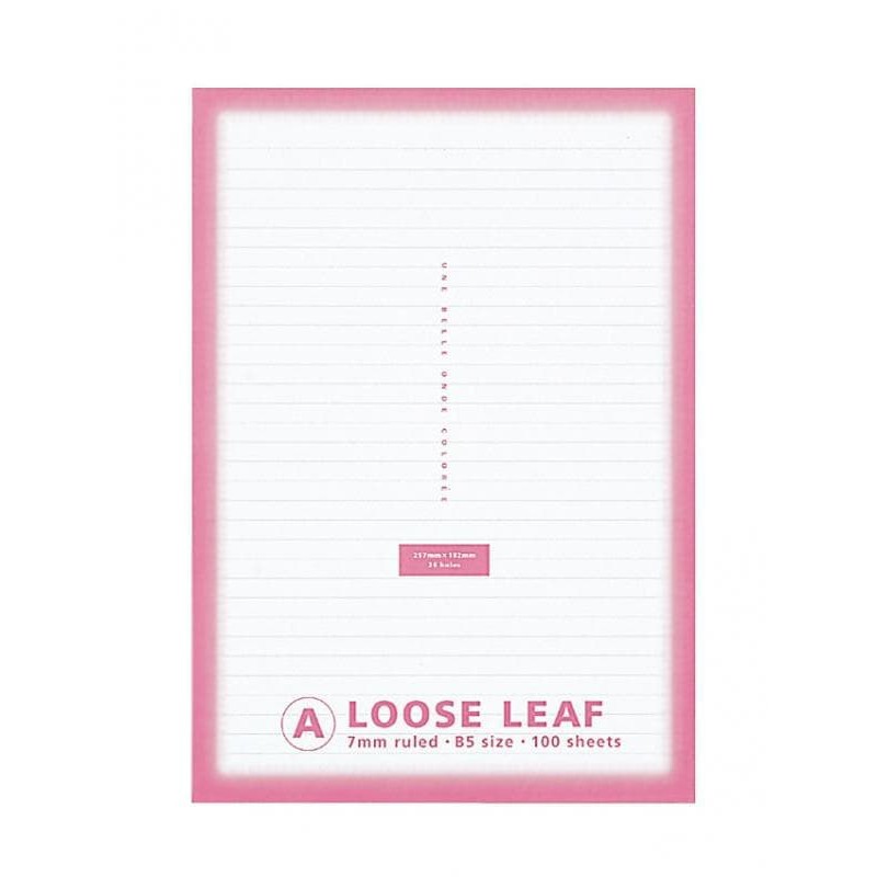 

Kertas File - Kertas Note - Isi Kertas Binder Kokuyo Loose Leaf N-V835A B5 - 7Mm 100 Sheets Produk