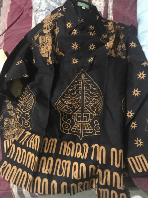 Batik Solo Kemeja Batik Panjang Gunungan Emas Florist Batiksoloamanah