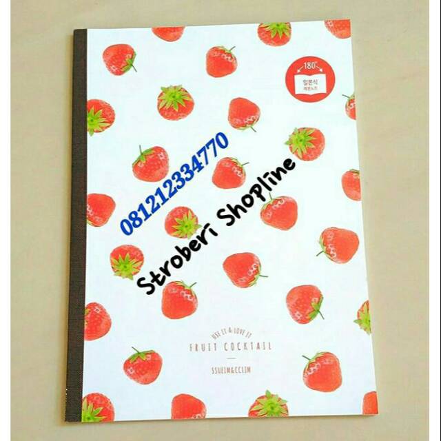 

Buku Tulis Strawberry 26x18.5cm IMPORT