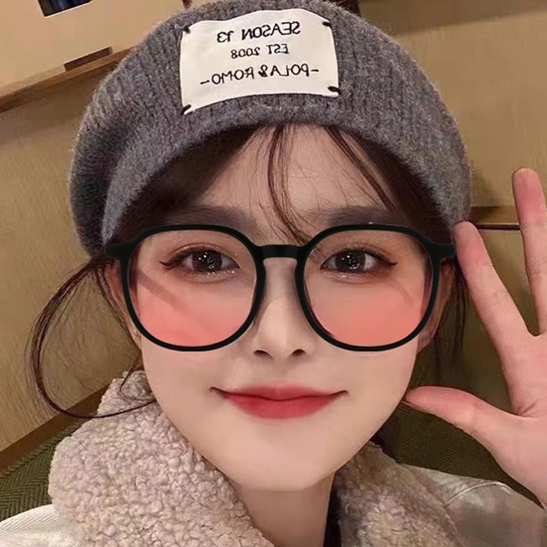 IFYOU Kacamata Hitam Retro Gaya Korea Untuk Wanita