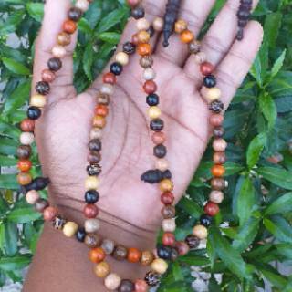 Tasbih kombinasi 11 kayu bertuah kayu langka 7 mm | Shopee