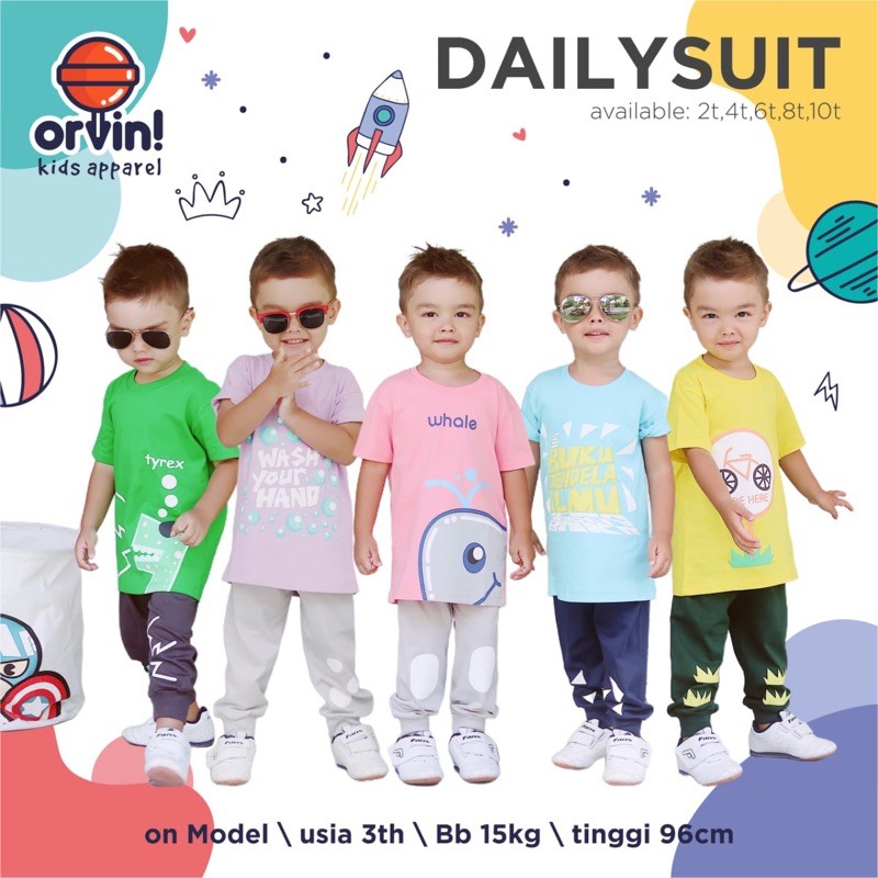 SETELAN ANAK DAILY SUIT ORVIN KIDS