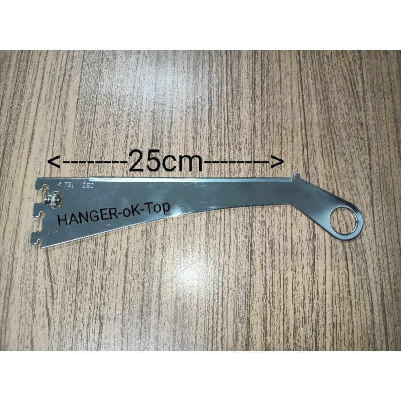 bracket pistol penyangga rak kaca 25cm dan pipa bulat | bracket pistol