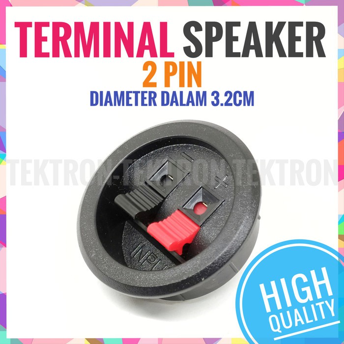 Terminal Speaker 2pin 4cm Soket Socket 2p 40mm High Quality Product