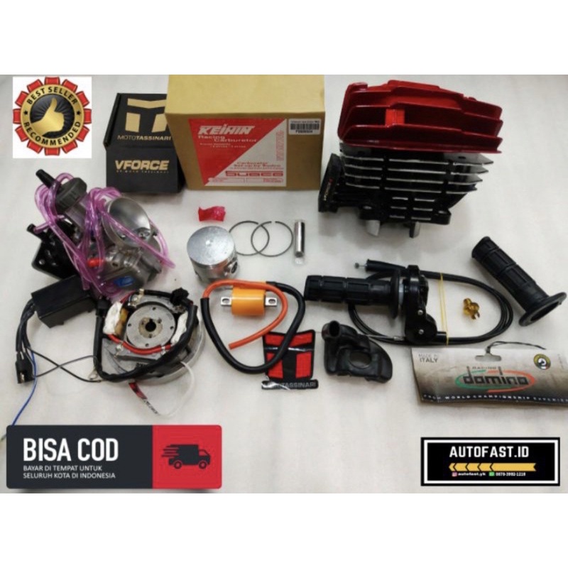 BLOK BLOCK BORING YP1 RX KING RXKING RXK PORTING BLAYER BY TEAM PEDOT KLATEN-MAGNET RM 85 THAILAND P