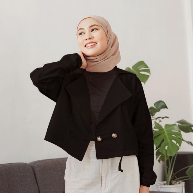 RD FASHION - ADARA BLAZER CROP WANITA TERBARU TARA JAKET