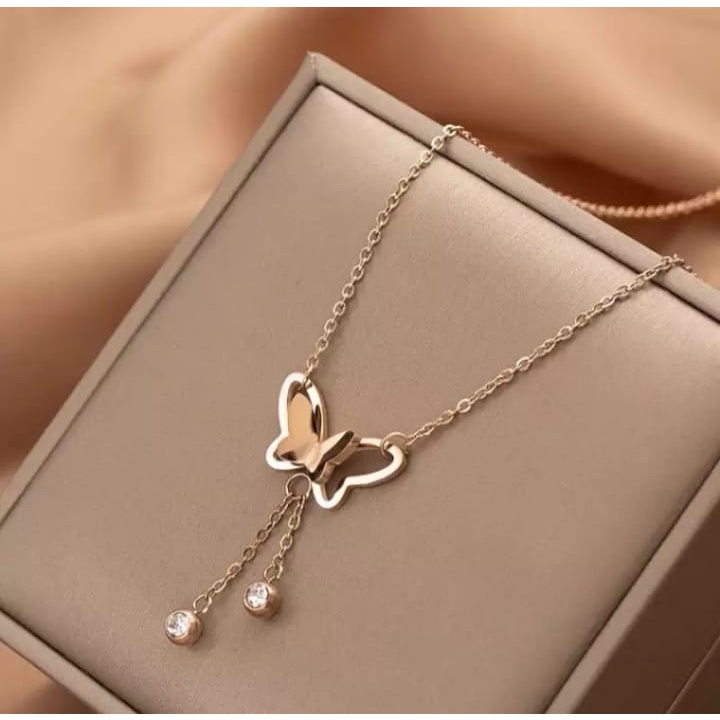 kalung titanium asli original fashion korea