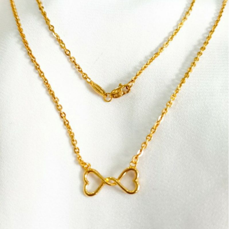 Necklace Pendant Dancing Stone Jewellery Gold Shop Kalung Emas asli