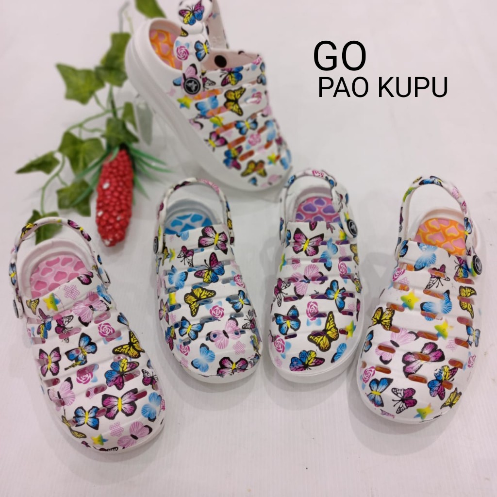 gos SEPATU SANDAL PAO KUPU Perempuan Sandal Slop Cewek Karet