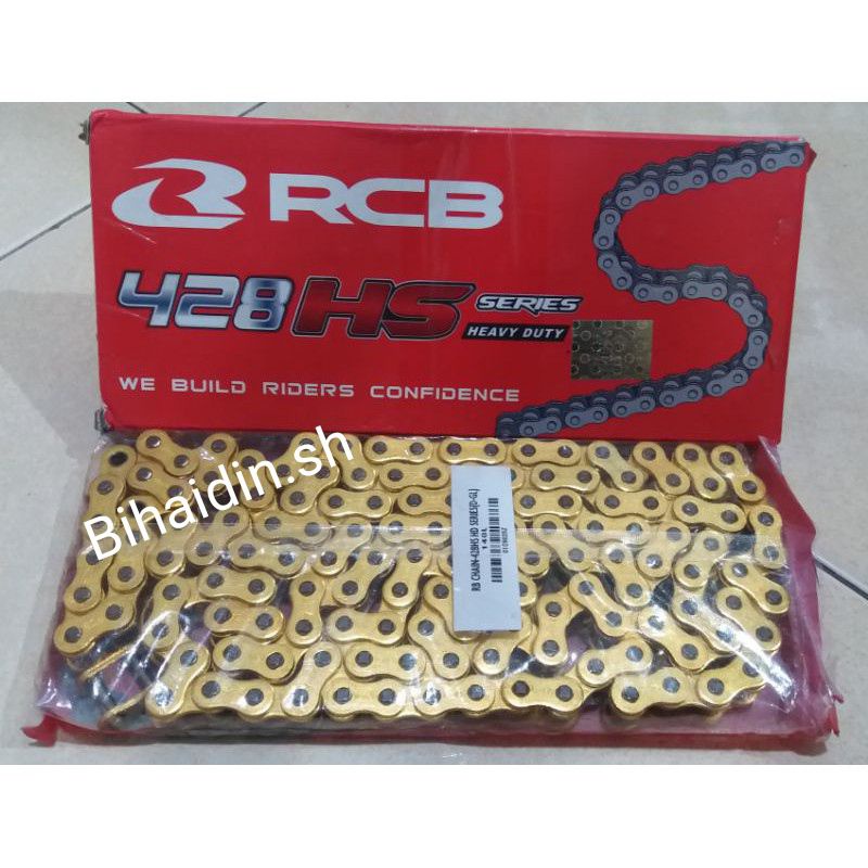 rantai rcb 428hs 140l  unitrail klx s/L/bf/d tracker 150,crf 150,wr 155,ts 125,x bre