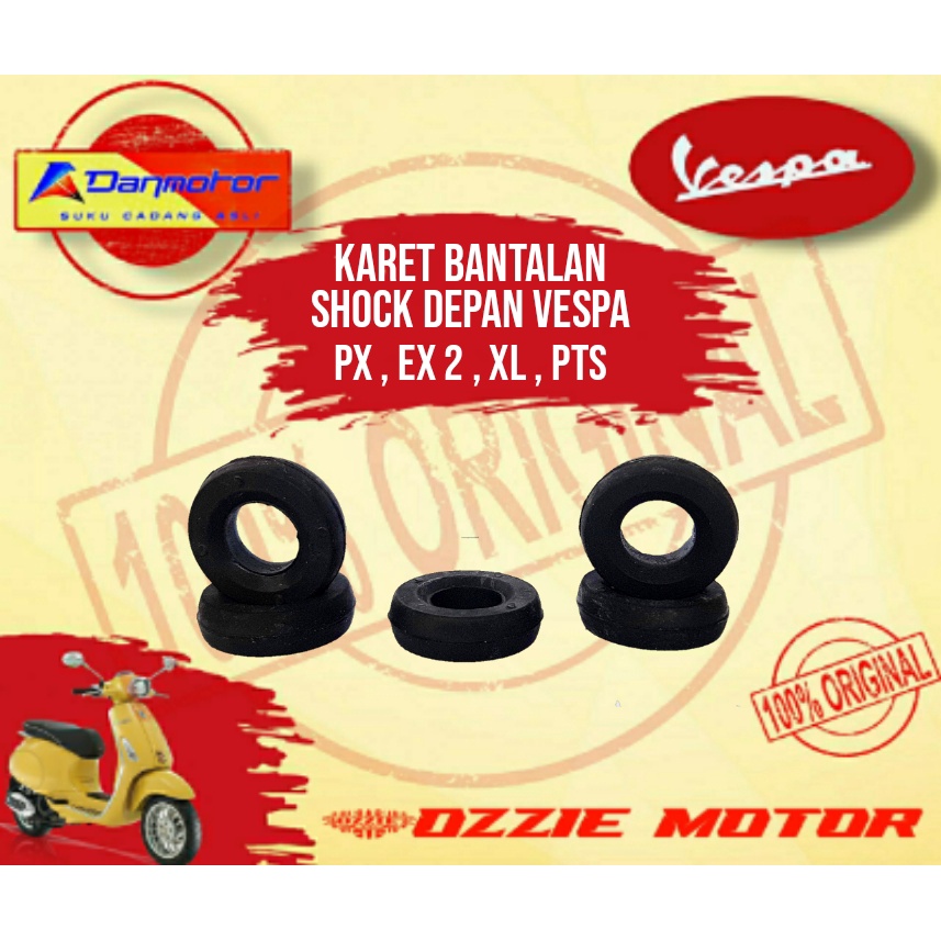 DANMOTOR VESPA KARET DONAT BANTALAN SHOCK DEPAN ORIGINAL