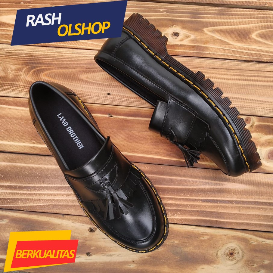 Sepatu Loafer Pria Terbaru Penny Loafers Indian Slip On Hitam