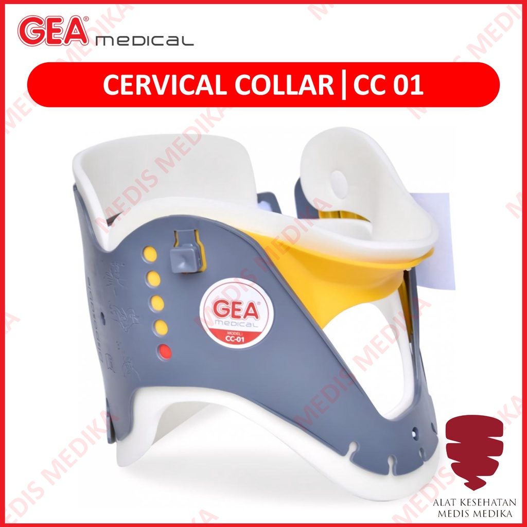 Cervical Collar Gea Neck Traction Alat Bantu Penahan Penyangga Leher Disposable