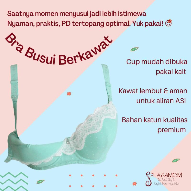 BRA MENYUSUI KAWAT KUALITAS PREMIUM PBH288M - kawat aman buat busui!