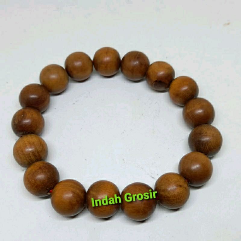 Gelang kayu agatis Dim 10mm 12mm