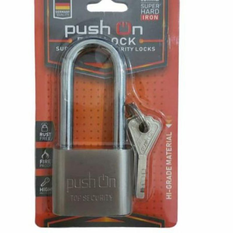 PUSH ON Padlock / gembok Pushon / gembok Pagar / kunci gembok pintu