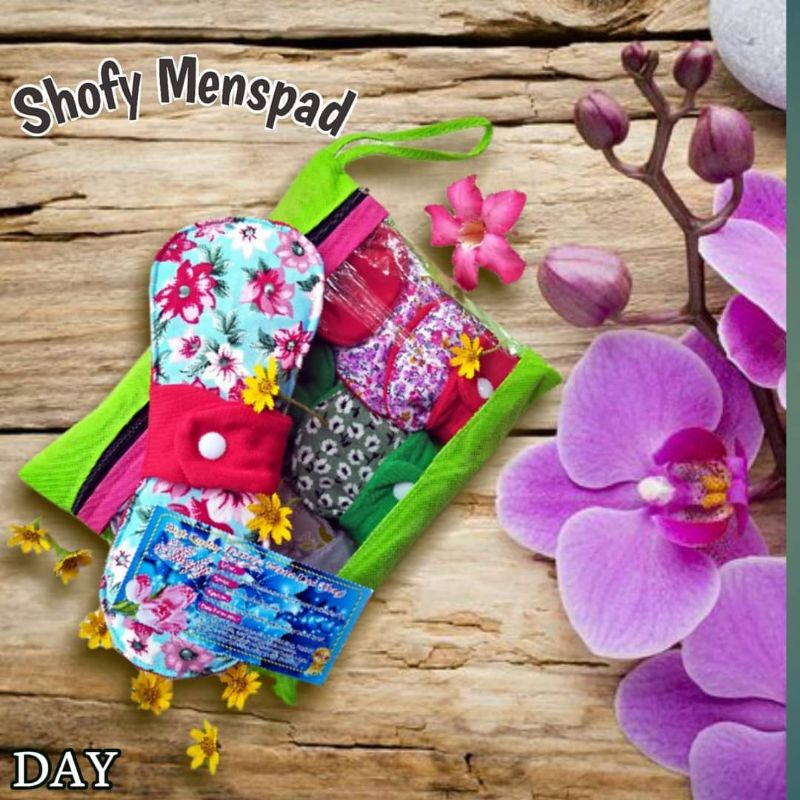 Menspad  SHOFY DAY NIGHT  Pembalut Cuci Ulang 1 Pack isi 6 Pcs