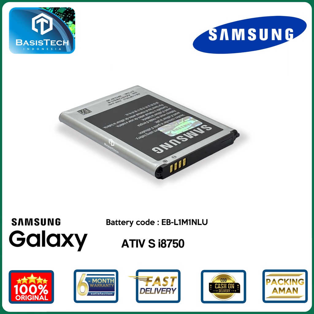 BATERAI SAMSUNG i8750 ATIV S - EB-L1M1NLU - ORI