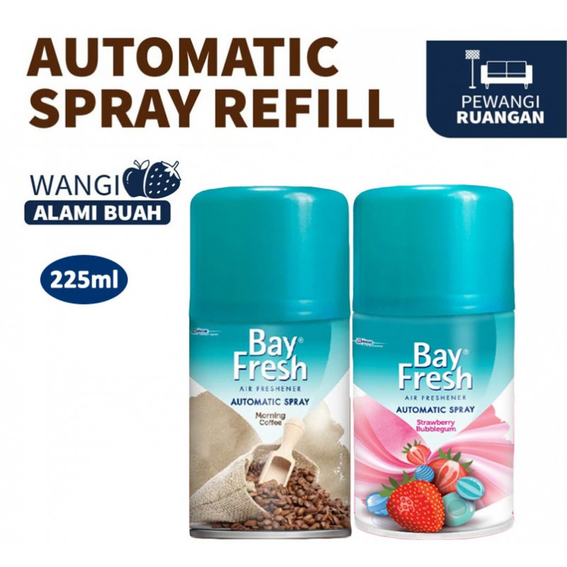 Bayfresh Automatic Spray Refill Pengharum Ruangan 225 ml - Pilih Varian