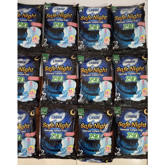 (COD)CHARM SAFE NIGHT SACHET | 1 SACHET 2 PCS |  29 CM