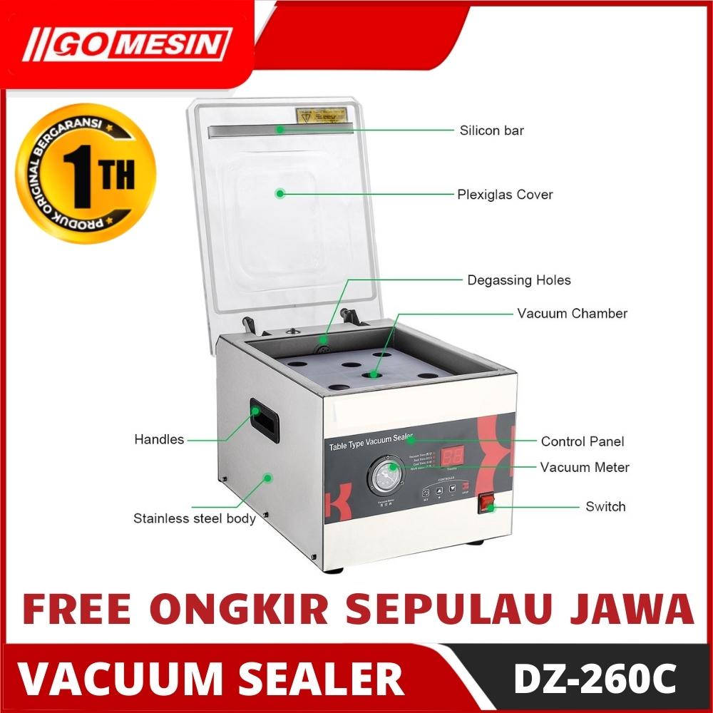 Jual Vacuum Sealer Gomesin Dz C Mesin Vacum Vakum Press Plastik Makanan Shopee Indonesia