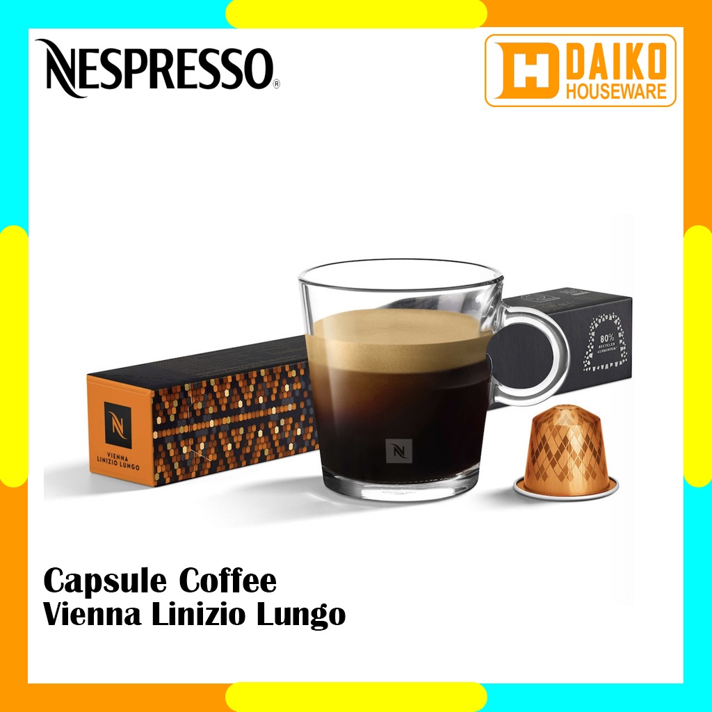 Capsule Nespresso Vienna Linizio Lungo Original Nestle 1 Pack - Coffee World Explorations Kopi Kapsul Expired Lama