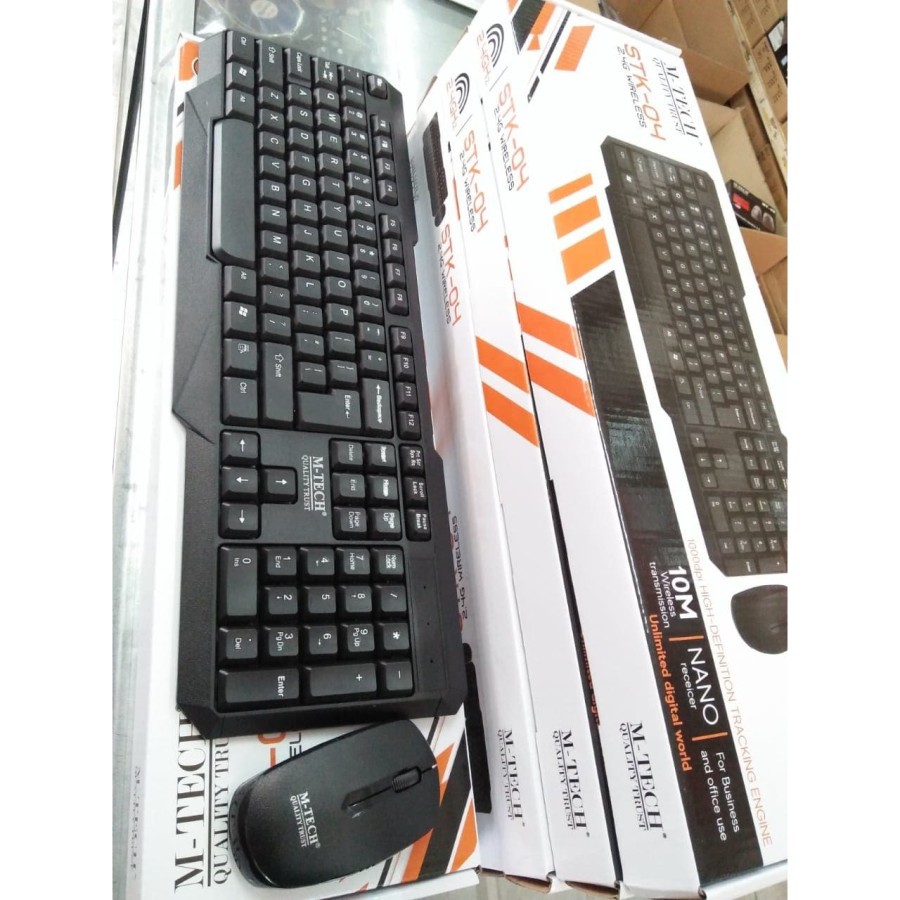 Keyboard Mouse Wireless Combo M-tech STK04