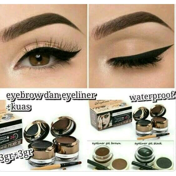 PROMO Kiss Beauty Eyebrow 2 in 1 gel eyeliner /COD//fit me eyebrow