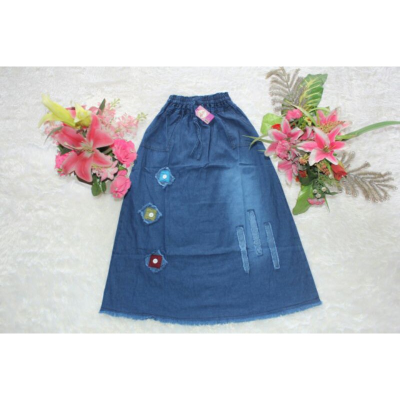 Rok Jeans Anak Tanggung Umur ± 10 - 13 Tahun