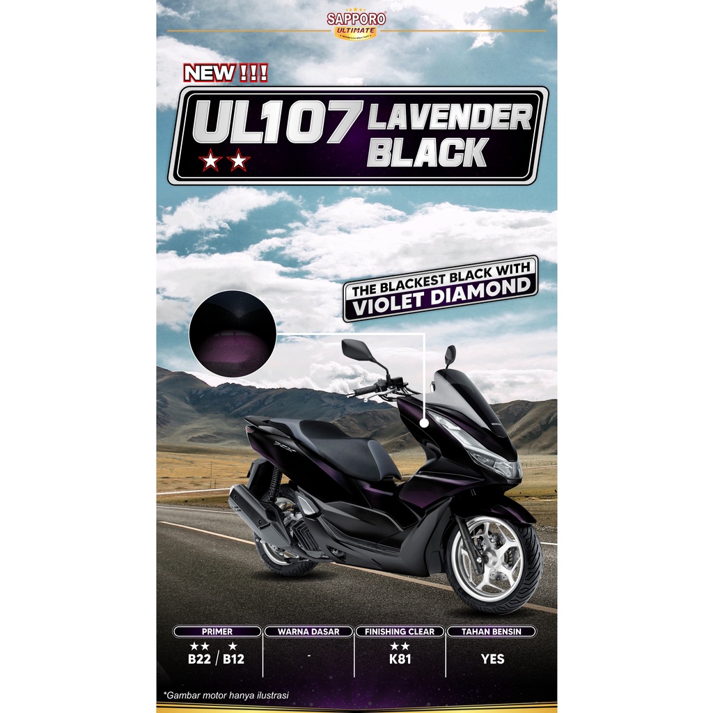 SAPPORO ULTIMATE LAVENDER BLACK UL107 400 ML