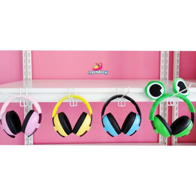 Peredam suara penutup telinga earmuff bayi dan anak (peredam bising dan saat naik pesawat)