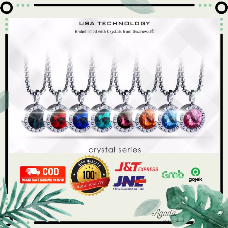 KK Liforce Crystal Swarovski Kalung Kesehatan Original